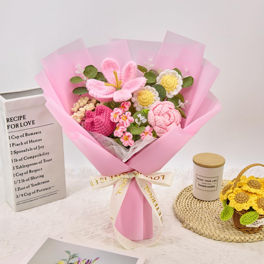 Crochet flower bouquet